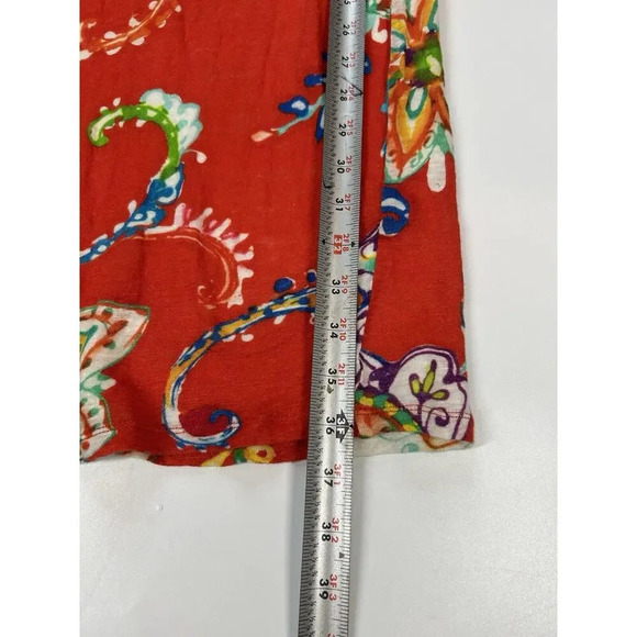 Ralph Lauren Red Floral Maxi Dress - Picture 5 of 6